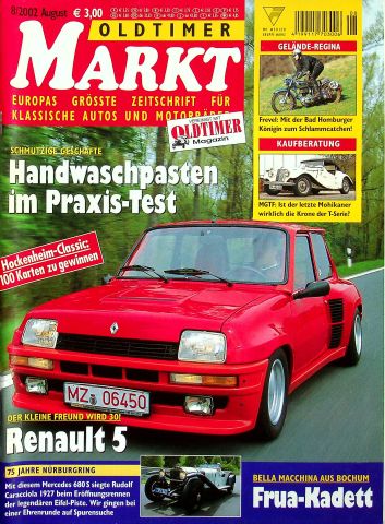 Deckblatt Oldtimer Markt (08/2002)